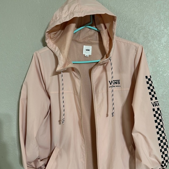 Vans Peach nude wind breaker lightweight off the wall - Picture 3 of 9